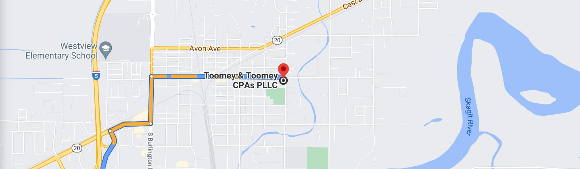 Directions to Toomey Toomey CPA | Burlington, WA